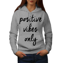 Wellcoda Positive Vibes Womens Hoodie, Freedom Casual Hooded Sweatshirt - £29.43 GBP