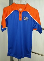 Florida Gators NCAA Russell Athletic Team Issue Orange Blue Polo Shirt Men&#39;s S - $29.39