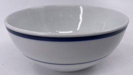 Oneida Maitre D&#39; Individual 6&quot; Coupe Cereal Bowl Blue Bank Around Edge Blue - £11.60 GBP
