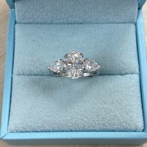 Igi Zertifiziert 2.14CT Kunstdiamanten Grown Oval 3 Stein Diamant Ring 1... - $67,242.84 MXN