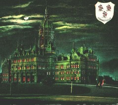 Hartford Connecticut CT Capitol Building Night View Vtg 1912 Postcard - £3.06 GBP