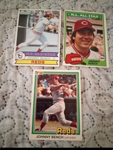 Johnny Bench Vintage HOF MINT Cards. (Lot Of 3). Free Shipping. - £6.86 GBP