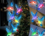 Mothers Day Gifts for Mom, Hummingbird Solar Wind Chimes Color Changing ... - $21.51