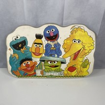 Vintage 1982 Sesame Street Placemat Educational Games Double Sided Laminated - £10.28 GBP