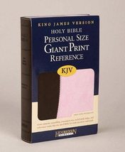 KJV Giant Print Personal Size Reference Bible Pink / Chocolate Hendricks... - £14.16 GBP