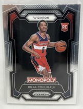 2023-24 Prizm Monopoly Bilal Coulibaly #90 RC Rookie Card Washington Wizards - £1.48 GBP