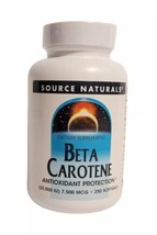 Source Naturals Beta Carotene 25,000 Iu 250 Softgels Best By 11/2025 - £17.44 GBP