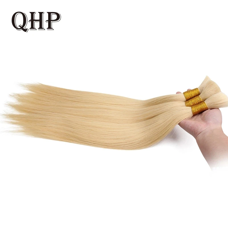 Ding hair 100 brazilian virgin remy human hair extensions 50g 100g blonde color natural thumb200