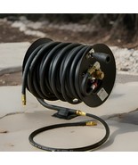 Continental 3/8”x100ft Air Hose W/Manual Hand Crank Hose Reel & Mount Bracket - $139.99