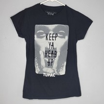 Tupac Girls Shirt Medium 2Pac Keep Ya Head Up Graphic Ladies 2PAC - $14.98