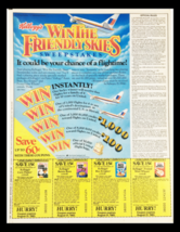 1983 Kellogg&#39;s Win The Friendly Skies Sweepstakes Circular Coupon Advert... - £14.84 GBP