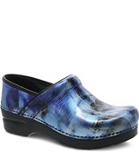 Dansko Clogs Womens 7 EU 37 Professional Shoes Blue Brush Patent Leather - €30,09 EUR
