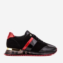 The Inferno Black & Red Leather Men Sneaker image 5