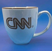 CNN Coffee Mug Blue with Brown Accents Cable TV News Anchor Desk Cup Rar... - £10.46 GBP