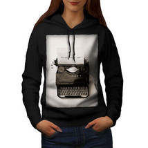 Wellcoda Vintage Typewriter Retro Womens Hoodie, Love Casual Hooded Sweatshirt - £29.39 GBP