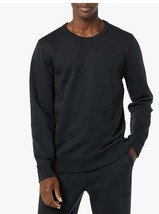 Goodthreads Men&#39;s Crewneck Washed Fleece Sweatshirt Size Medium NWTs Black - $13.85