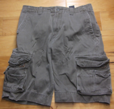 NOBO VINTAGE Green Cargo Shorts Mens Bottom size W34 Drawstring Reinforc... - $24.99