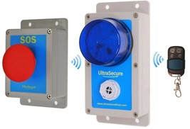 Wireless Panic Alarm with Large SOS Button - for Shops &amp; Small Business Premises - £197.51 GBP