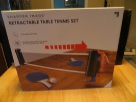 Sharper Image Retractable Table Tennis Set New - £11.48 GBP