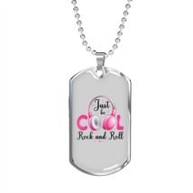 Musician Necklace Cool Rock and Roll TranspArent Necklace Stainless Steel or 18 - £38.04 GBP+