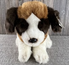 Gund Schnapps St.Bernard 17&quot; 1985 Stuffed Animal Dog With Tags Puppy Plush VNTG - £23.21 GBP