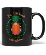 PixiDoodle Four Leaf Clover Irish Leprechaun Coffee Mug (11 oz, Black) - €22,67 EUR+