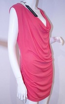 JUFFROUW JANSEN Amsterdam Pink DRAPED Ruched TOP XL $180 Free Shipping - £93.46 GBP