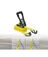 Heavy-Duty Ratchet Tie-Down Strap J Hook 27 Ft.X2 In. Thick Weather Resi... - €12,16 EUR