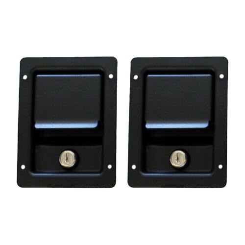 Federal Military Part- Set of 2 Locking Door Handle, Black, Compatible w... - $99.00