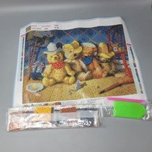 Cowboy Teddy Bears T5D Diamond DIY Painting Stitch Cross Embroidery Décor A782 - £6.51 GBP