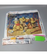 Cowboy Teddy Bears T5D Diamond DIY Painting Stitch Cross Embroidery Déco... - £6.28 GBP