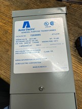 ACME ELECTRIC T253008S GENERAL PURPOSE Transformer,500Va,120/240V open box - $185.99