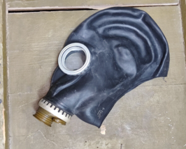 Soviet Russian Military GP-5 Black Gas Mask NBC Tactical Warfare USSR Si... - $41.84