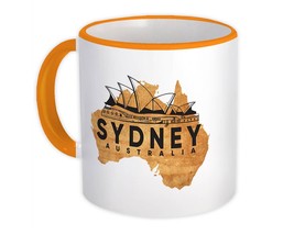 Australia Sydney : Gift Mug Country Flag Australian Opera House Map Souvenir - £12.56 GBP