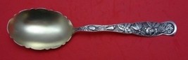 Rose aka Bug by Knowles Sterling Silver Casserole Spoon Gold Washed Scalloped - £283.07 GBP