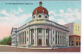 Florida Postcard Tampa First Baptist Church - £2.31 GBP