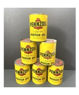 Lot of 6 Vintage 1970s Pennzoil Z-7 Motor Oil SAE 30 Full 1 Qt Cans NOS - $1,773.99 MXN