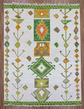8x10 White Colourful Hand Knotted  Turkish Oushak  Area Rug - £1,011.93 GBP