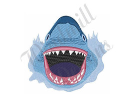 Shark Attack - Machine Embroidery Design - £2.78 GBP