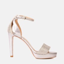 The Mars Platform Heel Silver Leather Women's Sandal image 9