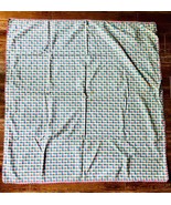 Vintage Handmade Large Multi Color Check Soft Cotton Child Crib Blanket ... - £43.92 GBP