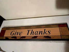 Fall Wood Wall Sign - Give Thanks image 3