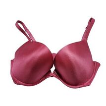 Victoria's Secret Pink Satin Plunge Push Up Padded Bra 36D One Perfect B... - $14.85