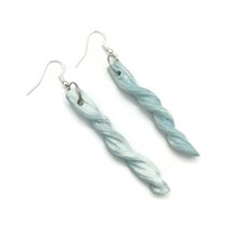 Pendientes colgantes de color azul turquesa, forma irregular, joyería de... - £40.15 GBP