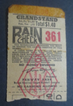 Boston Red Sox Ticket Stub  $1.40 - £1.18 GBP