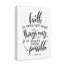  Luke 1:37 Makes Them Possible Bible Verse Canvas Christian Wall - £59.77 GBP+