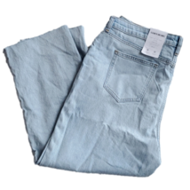 Elizabeth and James Light Wash High Rise Raw Edge Crop Blue Jeans Size 18 NWT - £26.18 GBP