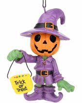 Tree Buddees Adorable Pumpkin Man with Trick or Treat Bag Halloween Orna... - $15.95