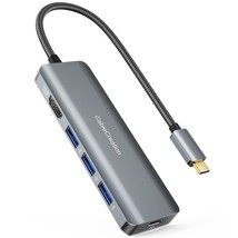 CableCreation USB-C Hub 4K 60Hz, 5-in-1 USB C Multiport Adapter with HDMI and 3  - £57.98 GBP