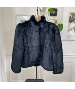 Vintage 70s Viki Black Soft Rabbit Fur Coat M - $249.73 CAD